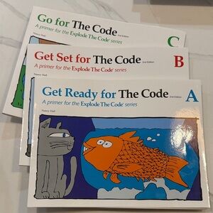 Go for The Code Series Books A, B, C homeschool Pre-K to 1st grade